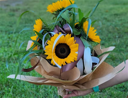 bukiet z kwiatów ciętych